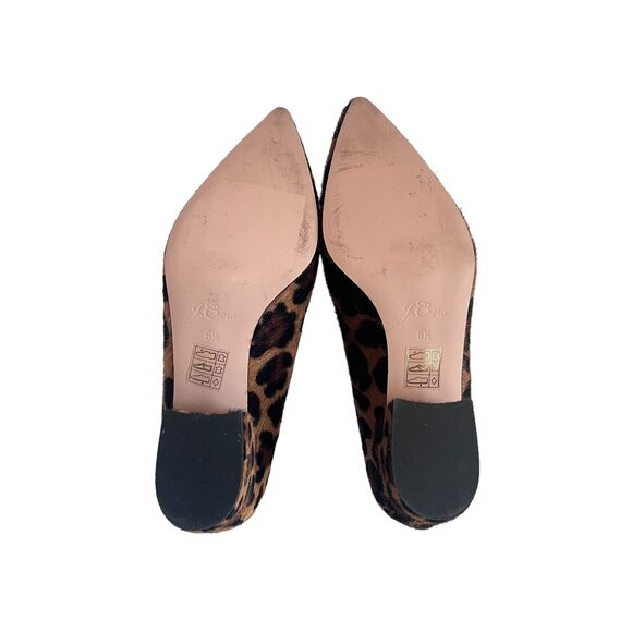 J. Crew Laney Mid Heel Pumps in Leopard Print Calf Hair Women's Size 6.5 - Picture 8 of 11